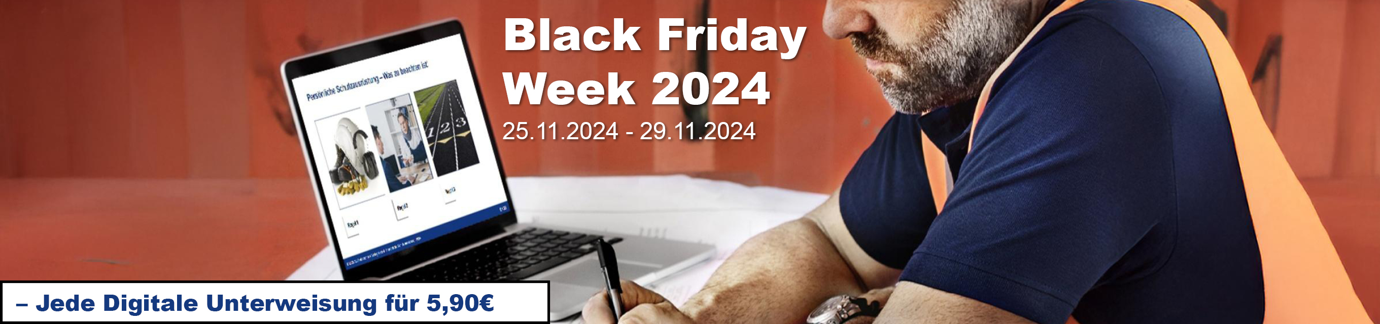 MORAVIA Akademie Aktuell: Black Friday Special: Digitale Unterweisungen – Jetzt zum Aktionspreis sichern! Black Friday Week Angebot 2024 - Digitale Unterweisungen