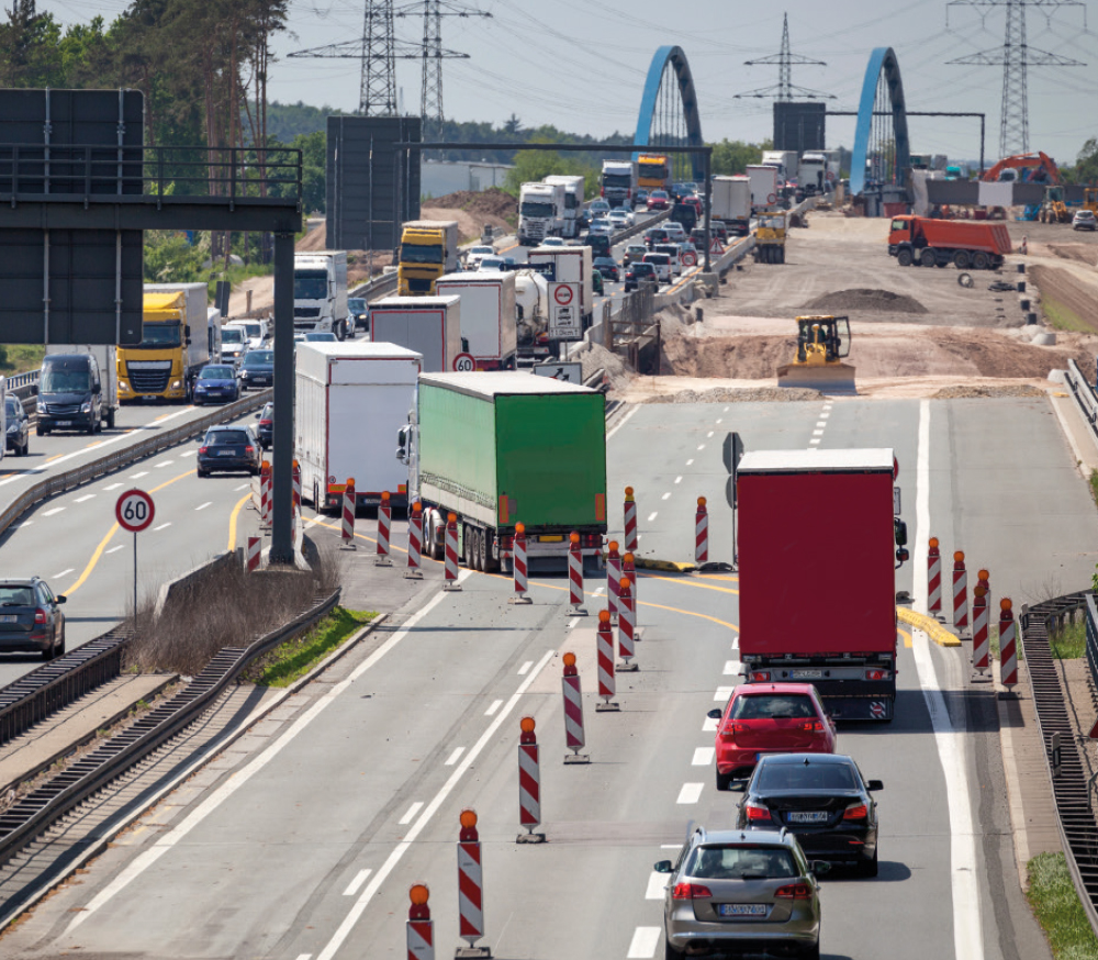 Sicherung von Arbeitsstellen an Autobahnen Autobahn Baustellenumleitung
