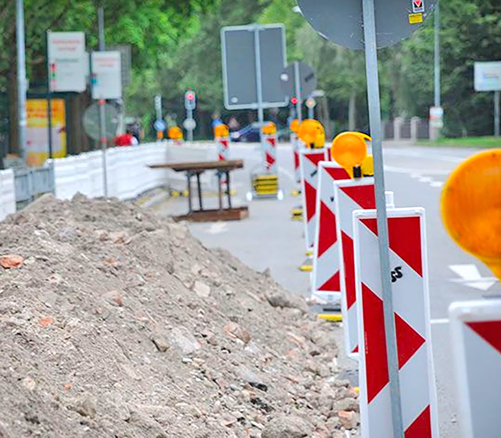 Baustellensicherung an Straßen (1-tägig)