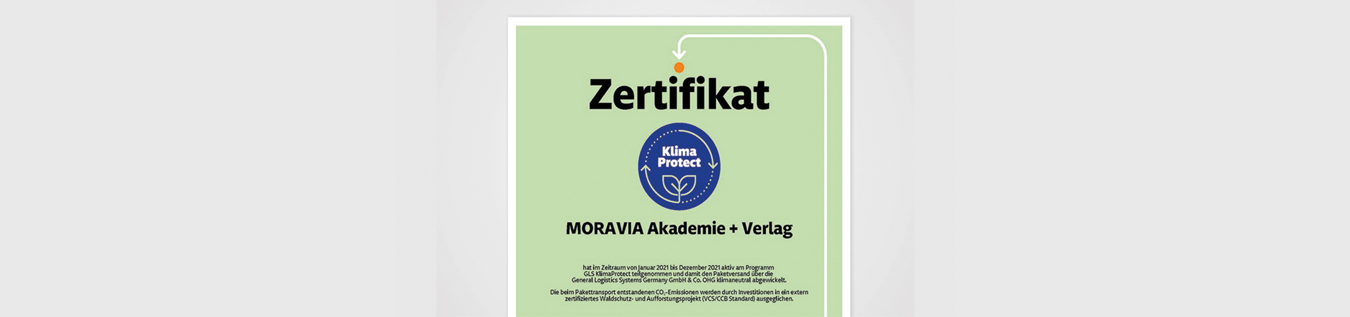 Nachhaltigkeit bei der MORAVIA Akademie!