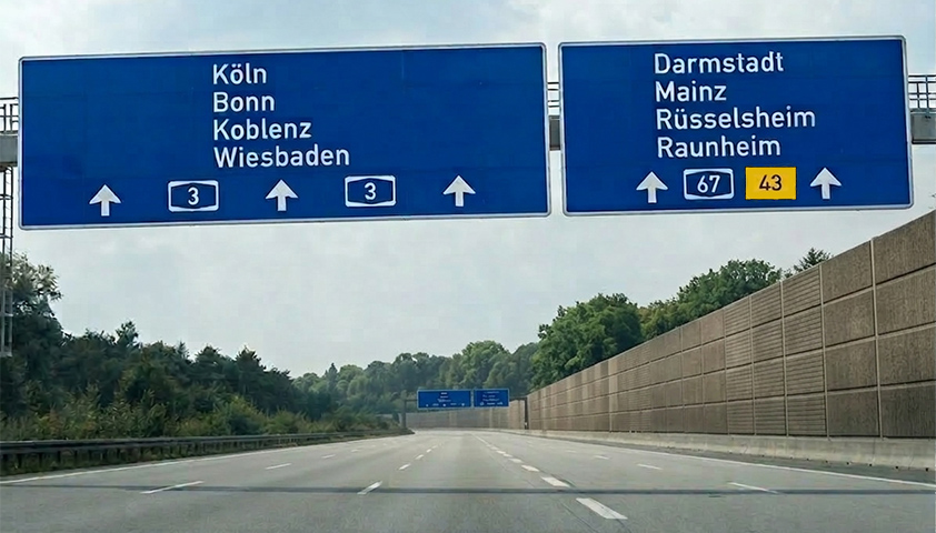 Autobahnschilder